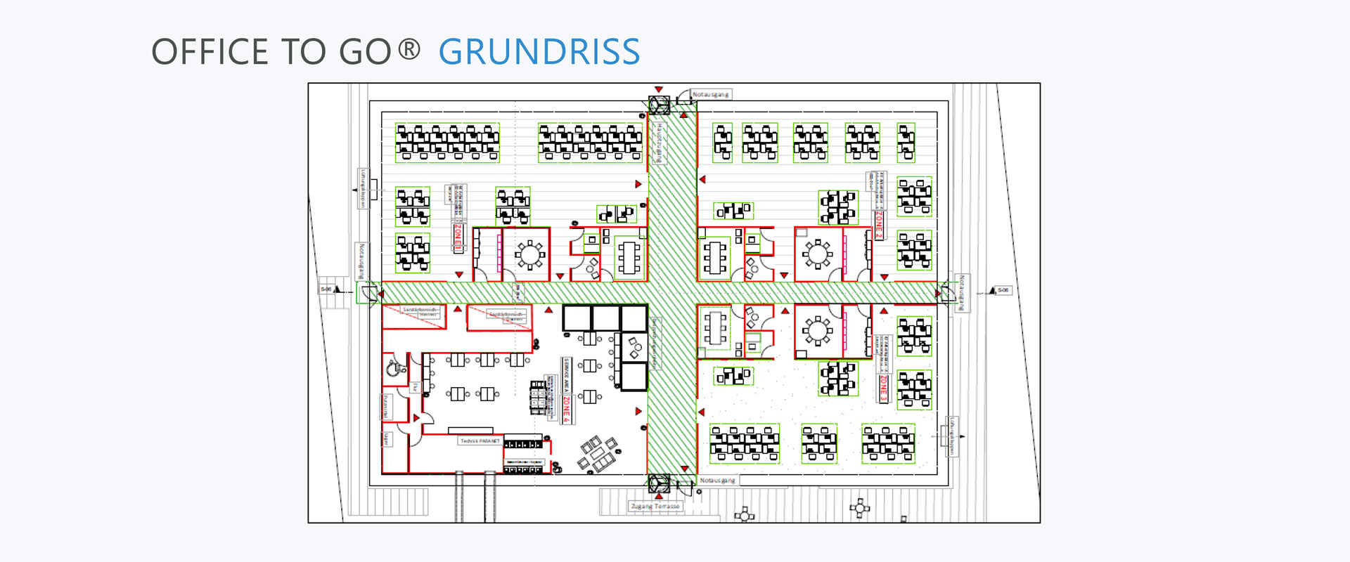 Office to go Grundriss