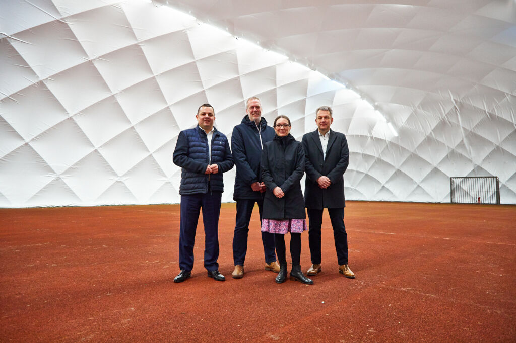 New air-supported sports hall for school