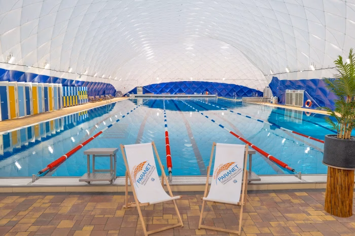 More swimming areas with air domes