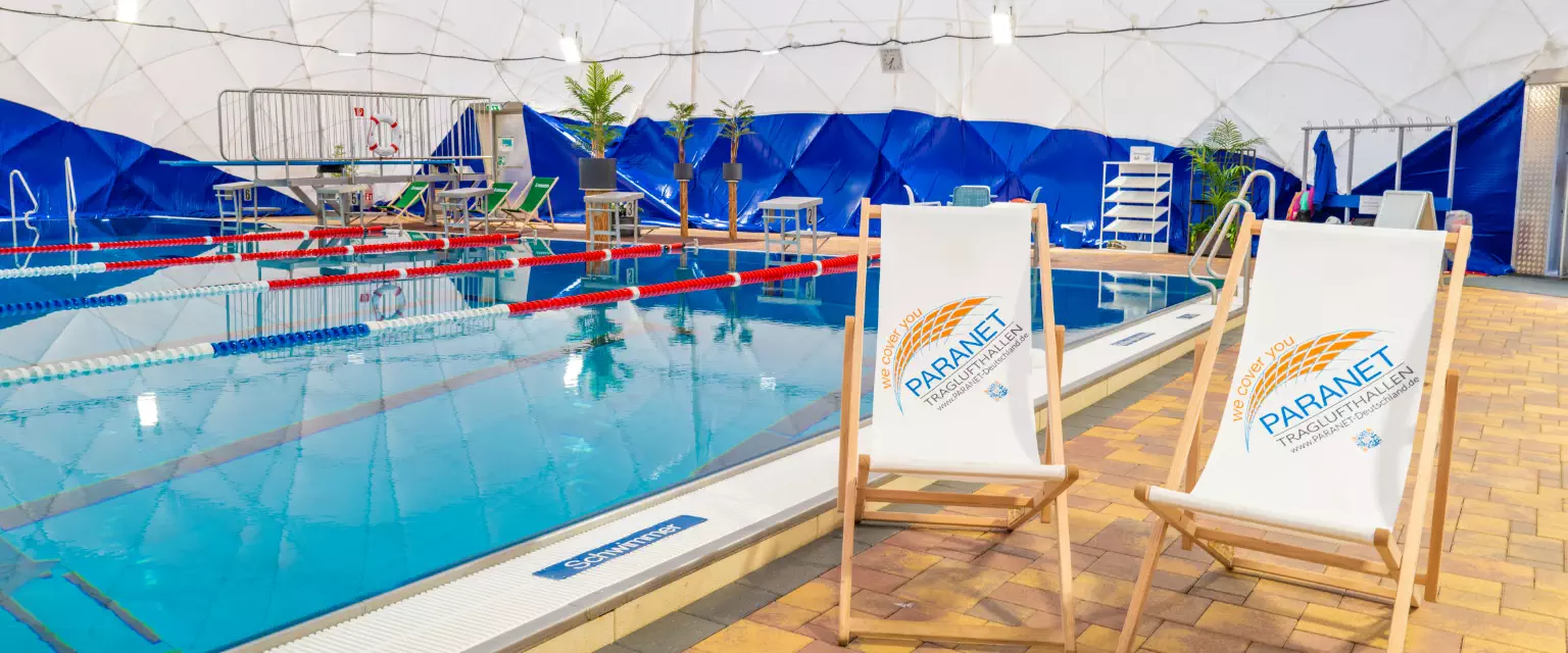 Traglufthalle als Schwimmhalle