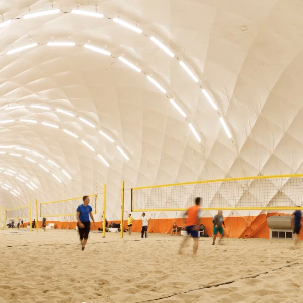 Air domes beachvolleyball