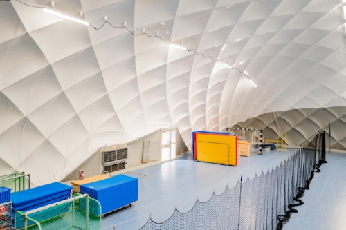 Ausstattung Traglufthalle als Sporthalle Ausstattung Traglufthalle als Sporthalle